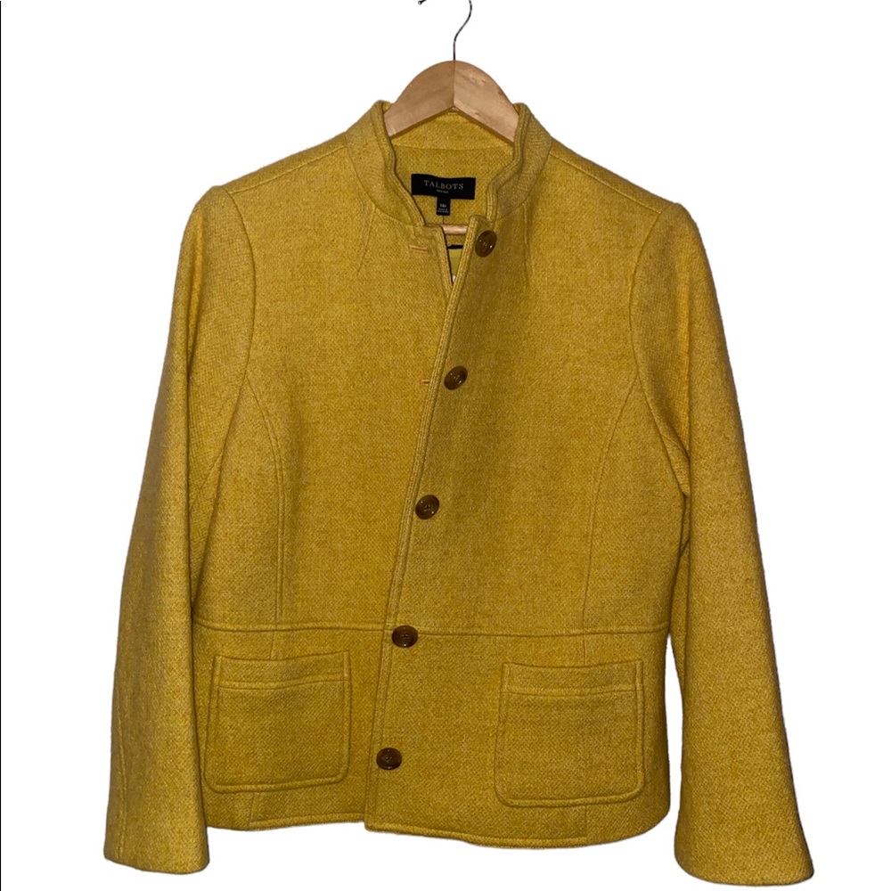 NWT TALBOTS YELLOW WOOL JACKET